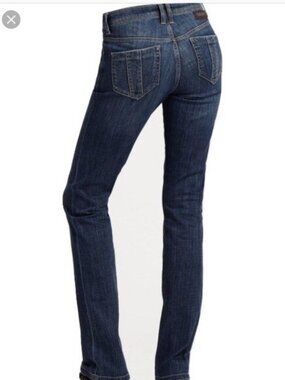 NWT Burberry Brit Stretfield Straight Leg 30w 36L Jeans Denim Nova Check US$225